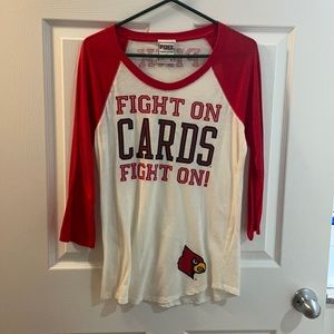 Victoria’s Secret Pink UofL Cardinals Baseball Tee